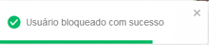 I987 - Notificação Usuário Bloqueado com sucesso