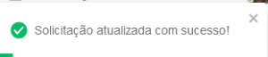 I1044 - Notificação Solicitação atualizada com sucesso!