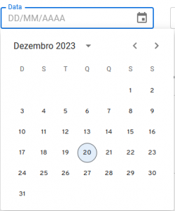 I1284 - Calendário - data