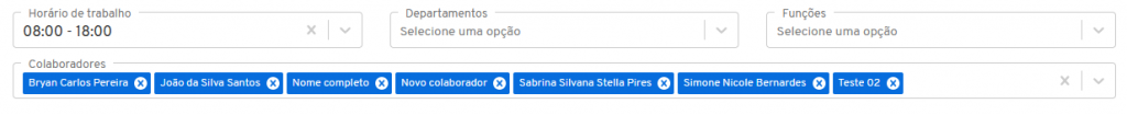 I1419 - Campo Horário de trabalho - colaboradores - opções 2