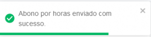 I1444 - Notificação Abono por horas enviado com sucesso