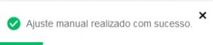 I2197 - Notificação Ajuste manual realizado com sucesso