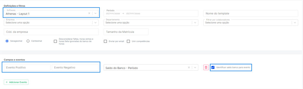 I2670 - Identificador Saldo Banco Para Evento