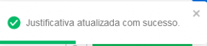 I399 - Notificação justificativa atualizada com sucesso