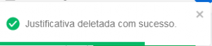 I402 - Notificação Justificativa deletada com sucesso