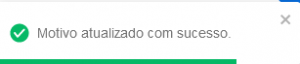 I414 - Notificação - Motivo atualizado com sucesso