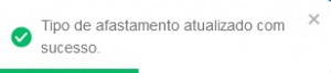 I444 - Notificação - Tipo de afastamento atualizado com sucesso