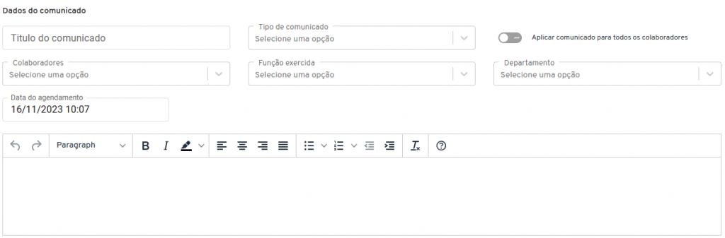 I712 - Dados do Comunicado