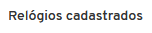 I756 - Relógio cadastrados - nome da página